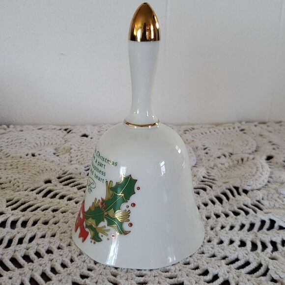 Vintage 1978 Helen Steiner Rice Porcelain Collectible Christmas Bell - Picture 2 of 6